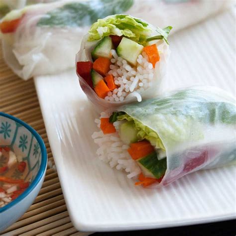 Vegetable Packed Rice Paper Rolls - Sprinkles and Sprouts