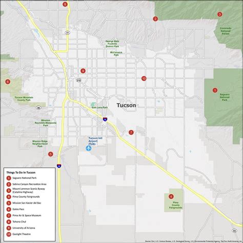 Tucson Arizona Map - GIS Geography