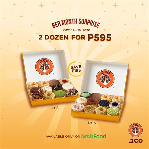 JCO Donuts offers 2 Dozens for ₱595 on Oct. 14-16