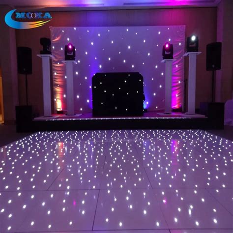 16X16 ft White/RGB DMX Stage Lighting led dance floor Portable Led ...