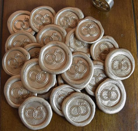 Gold Wax Seal Self Adhesive Wax Seal Wax Seal Stickers Rose | Etsy