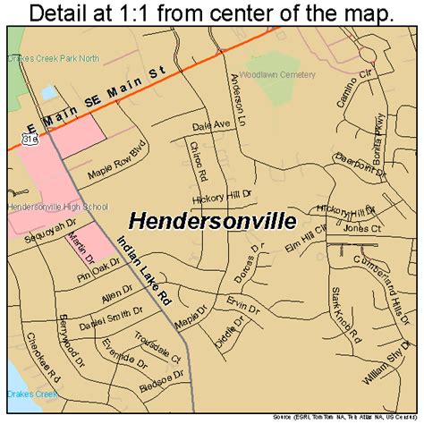 Hendersonville Tennessee Street Map 4733280