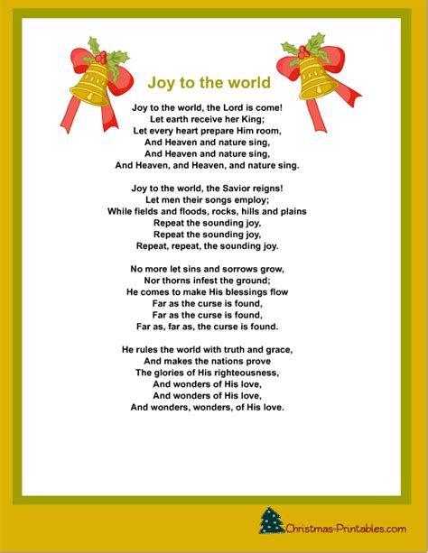 Joy To The World Lyrics