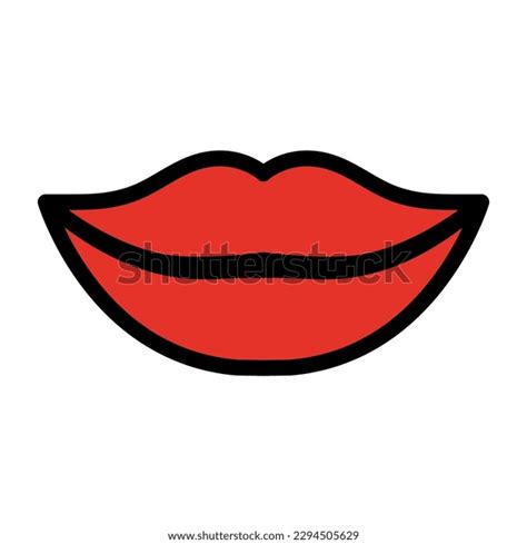 Red Lips Icon Silhouette Vector Isolated Stock Vector (Royalty Free) 2294505629 | Shutterstock