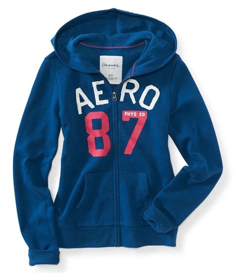 Aeropostale Womens Aero 87 Full Zip Hoody Hoodie Sweatshirt | Womens Apparel | Free Shipping on ...