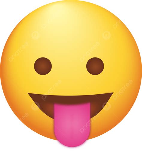 Tongue Out Emoji Clipart PNG Images, Face With Stuck Out Tongue Emojie ...