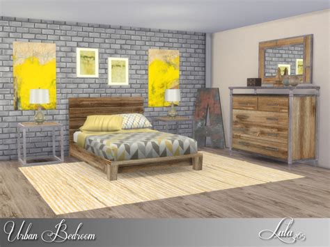 My Sims 4 Blog: Urban Bedroom Set by Lulu265