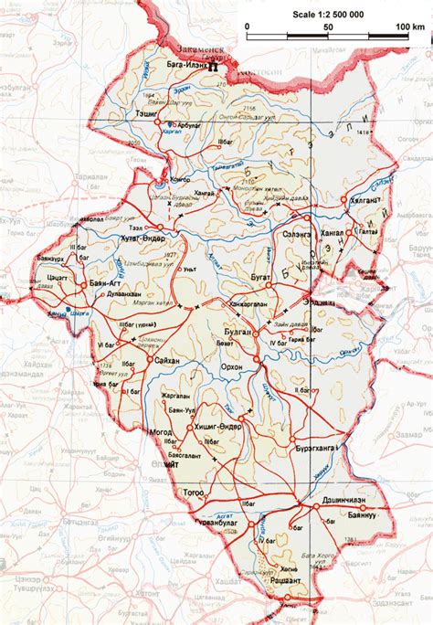 Map of Bulgan - Horseback Mongolia