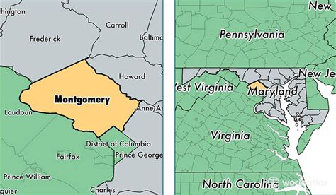 Montgomery County, Maryland / Map of ... Montgomery County Maryland ...