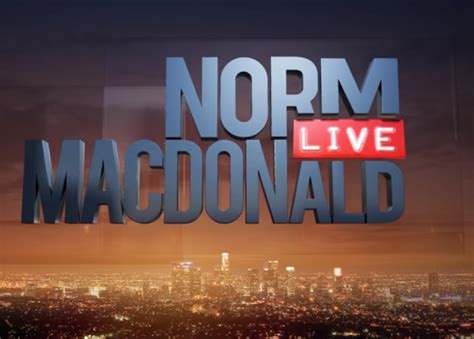 Norm MacDonald Live returns | My Geek Culture