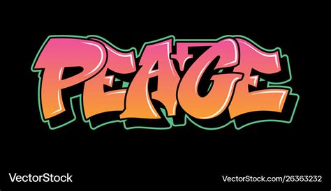 Graffiti style lettering text design Royalty Free Vector