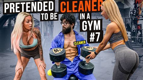 CRAZY CLEANER shocks GIRLS in a GYM prank #7 | Aesthetics in Public ...