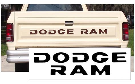 Graphic Express - 1981-93 Dodge Truck - Dodge Ram - Tailgate Decal Letters