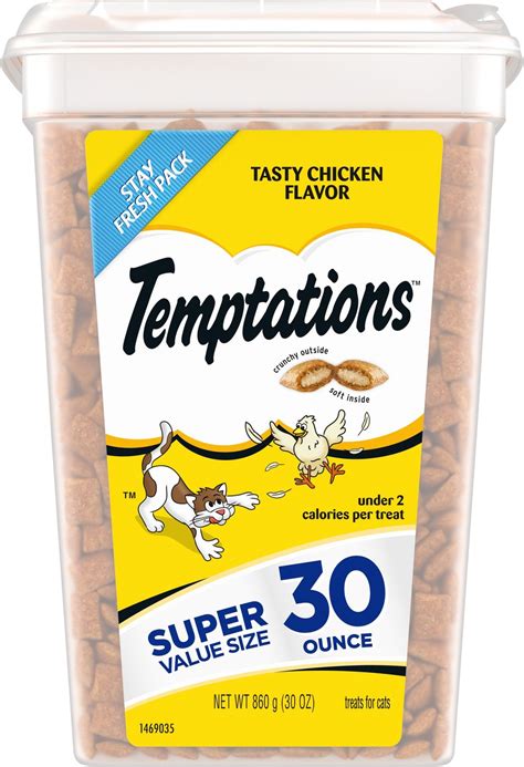 Temptations Tasty Chicken Flavor Cat Treats, 30-oz tub - Chewy.com