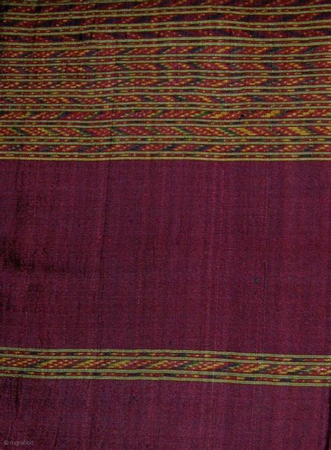 Cambodian Silk Ikat Sampot Hol. Circa 1900. Very good condition and excellent colours. 87 x 330 ...