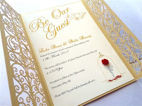 Be Our Guest | Wedding invitations, Invitations, Beauty and the beast