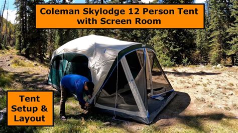 Coleman Skylodge Tent Setup - YouTube