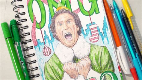 Buddy The Elf Sketch at PaintingValley.com | Explore collection of ...