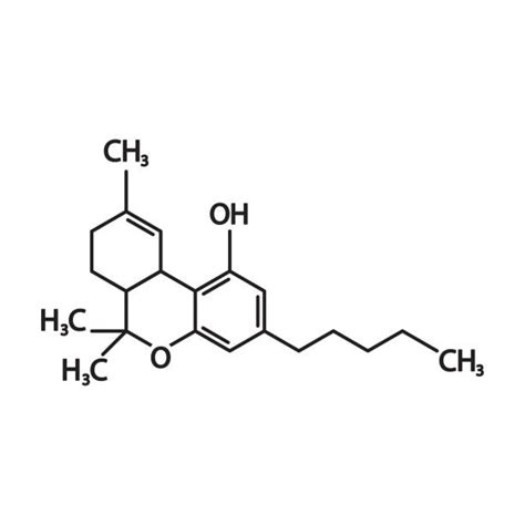 Thc Molecule Drawing