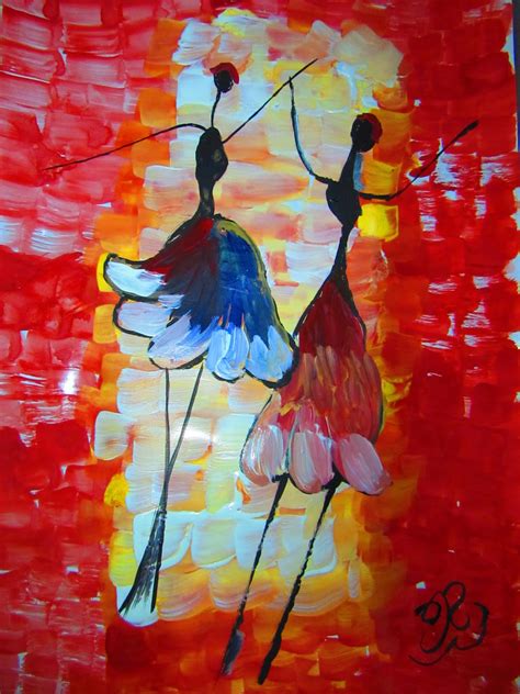 Abstract Dance Painting at PaintingValley.com | Explore collection of Abstract Dance Painting