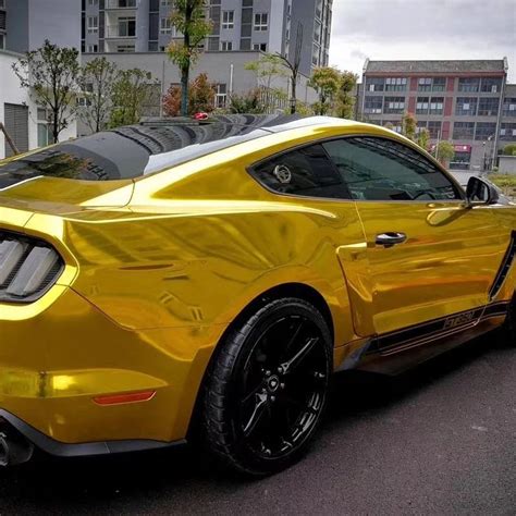 Quality Chrome Mirror Gold Car Vinyl Wrap For Sale | Carwraponline.com