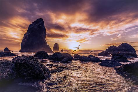 Sunset at the Needles Photograph by Amanda Thornton-DeWitt