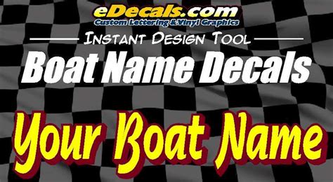 Custom9015 - Boat Name Decals, Lettering & Stickers | eDecals.com