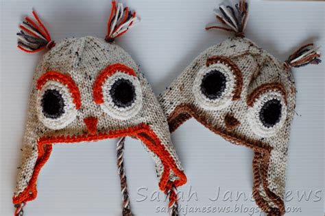 Sarah Jane Sews: More Owl Hats