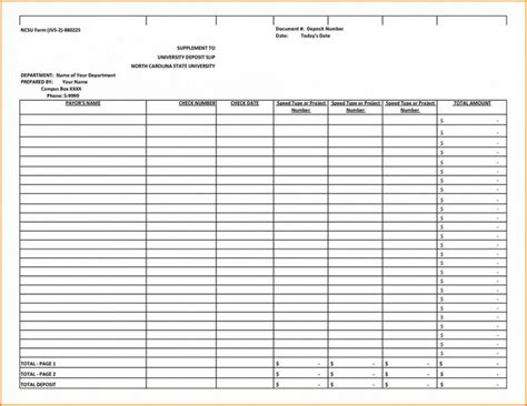 Get Our Image of Bank Deposit Slips Template