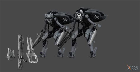 Halo 4 Promethean Knight + Weapon by BlinkJisooXPS on DeviantArt