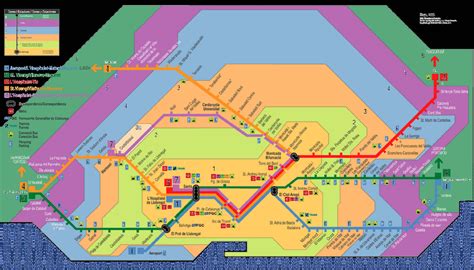 Mapa Zonas Metro Barcelona