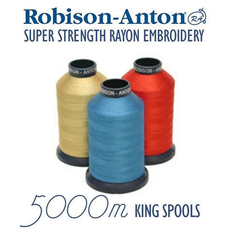 Robison-Anton Embroidery Thread King Size 5000 metres - OzQuilts