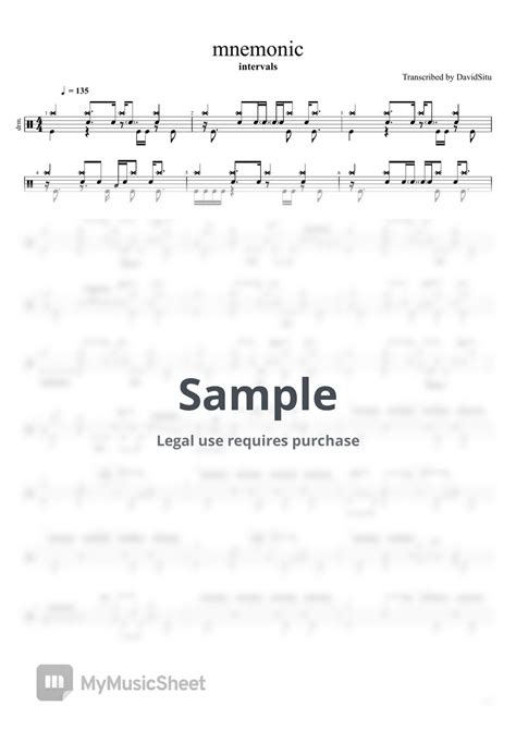 intervals - mnemonic (with GuitarPro file) แผ่น by DavidSitu