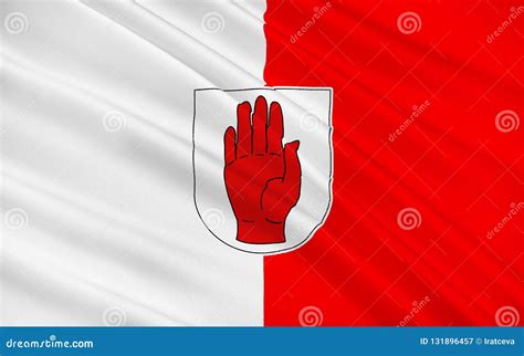 Flag of County Tyrone is a County in Ireland Stock Illustration - Illustration of european ...