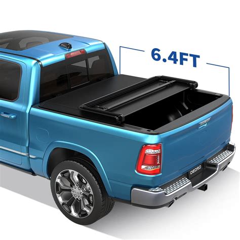 Ledkingdomus Soft Tri-Fold Truck 6.5FT Bed Tonneau Cover for 2002-2023 2024 Dodge Ram 1500/Ram ...