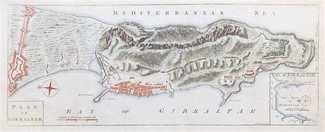 Antique Map map of Gibraltar for sale by John Gibson