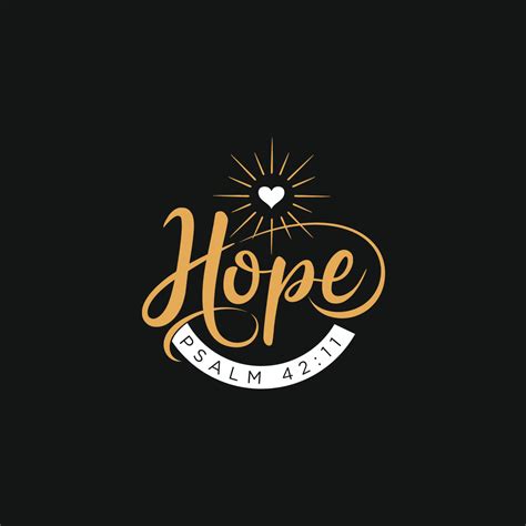 Traditional, Upmarket Logo Design for Hope with the tag line of Psalm 42:11 by prodesigns99 ...