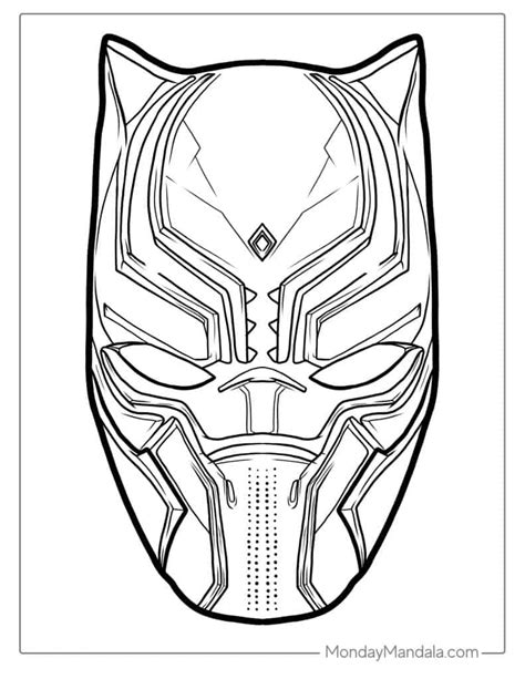 Black Panther Coloring Pages Free Printable