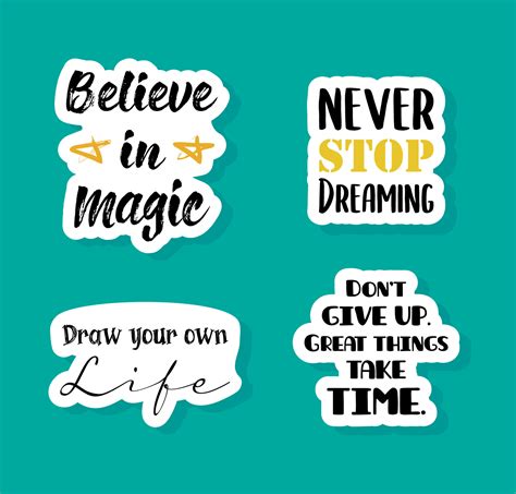 Motivational Cute stickers quotes For inspiration and positivity