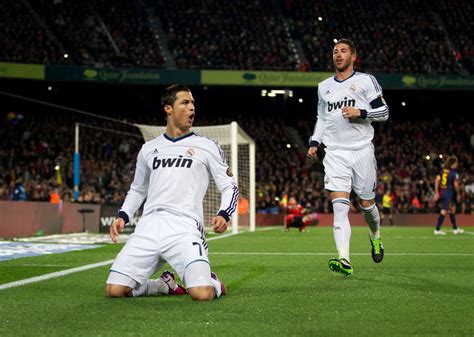 New Cristiano Ronaldo 2013 HD Wallpaper of his Celebration vs FC Barcelona