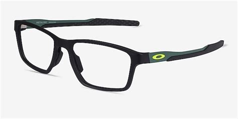 Oakley Metalink - Rectangle Matte Black Frame Glasses For Men | Eyebuydirect Canada