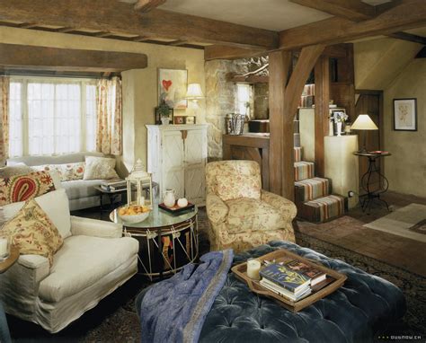 Cozy English Cottage Living Room - Allope #Recipes