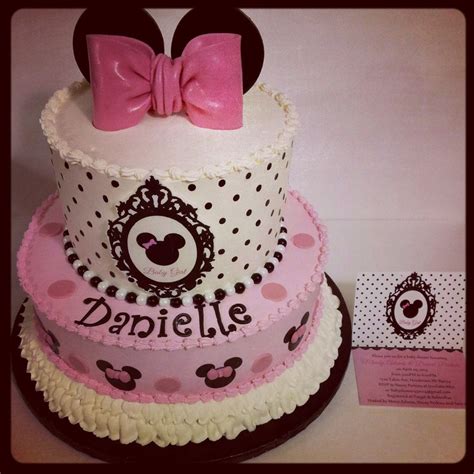 Minnie Mouse Baby Shower Cake - CakeCentral.com