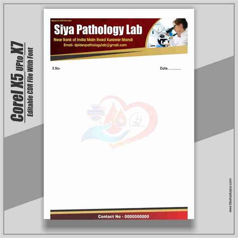 pathology lab letterhead design – TR BAHADURPUR