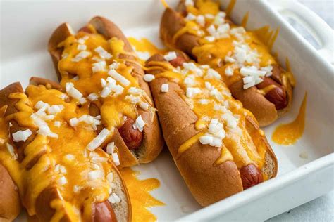 Cheesy Baked Hot Dogs Recipe