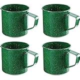 Amazon.com: 10 Pack Enamel Coffee Mugs Bulk 12 oz Enamel Steel Mug with ...