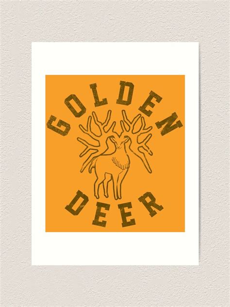"Golden Deer Retro Style | Fire Emblem: Three Houses Logo" Art Print by surik- | Redbubble