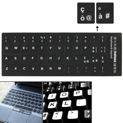 Italian Learning Keyboard Layout Sticker for Laptop / Desktop Computer Keyboard