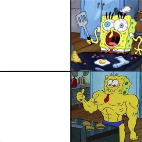 Weak Spongebob vs. Strong Spongebob Memes - Imgflip