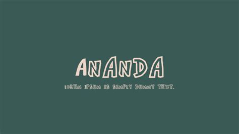 Ananda Font : Download Free for Desktop & Webfont